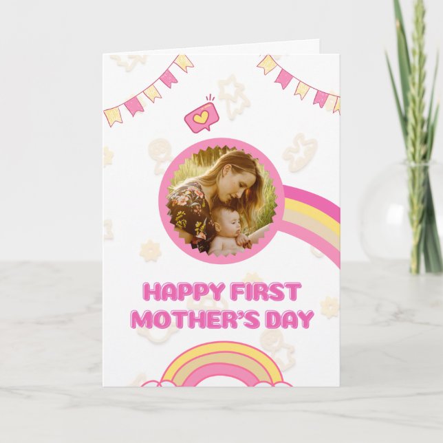 Feliz Día de la Madre Tarjeta fotográfica (Anverso)