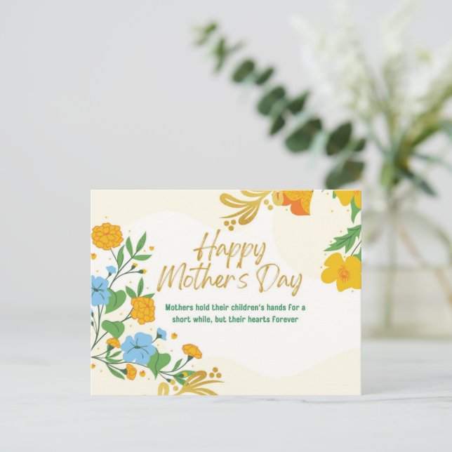 Feliz Día de la Madre Tarjeta Impresa, Madres Digi (Anverso de pie)