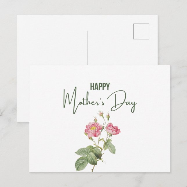 Feliz Día de la Madre Tarjeta Post (Anverso / Reverso)