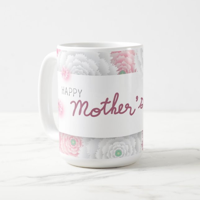 Feliz Día de la Madre Taza de café (Anverso izquierdo)