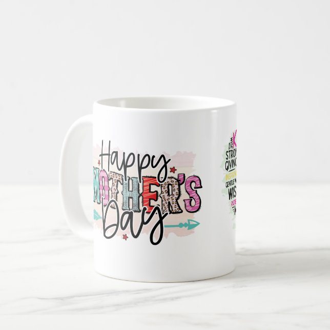 Feliz Día de la Madre, taza para mamá (Anverso izquierdo)