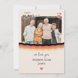 Feliz día de la madre te amamos Tarjeta de vacacio