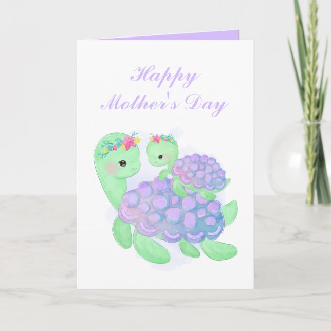 Feliz Día de la Madre, tortugas marinas agregan te (Anverso)