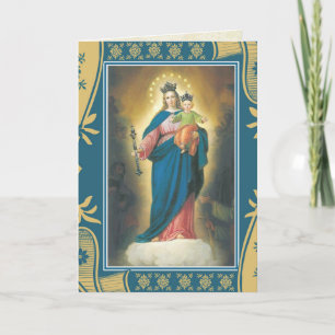 FELIZ DÍA DE LA MADRE VIRGEN MARÍA TARJETA RELIGIO