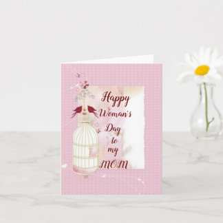 Feliz día de la mujer mamá Tarjeta plegada