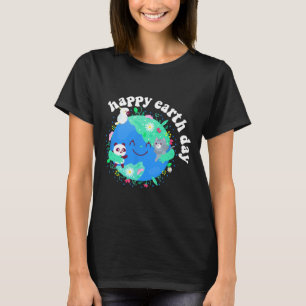 Feliz Día de la Tierra Camisa Cuta Tierra con Tier