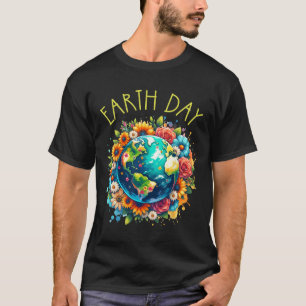 Feliz Día de la Tierra Camisa Cuta Tierra con Tier