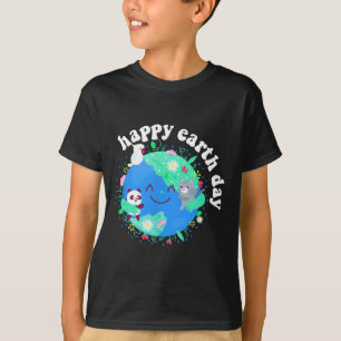 Feliz Día de la Tierra Camisa Cuta Tierra con Tier