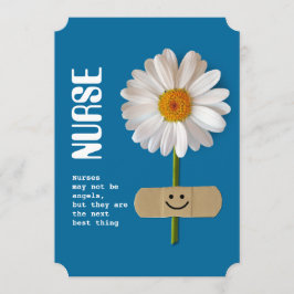 Feliz Día de las Enfermeras. Tarjeta de saludo pla