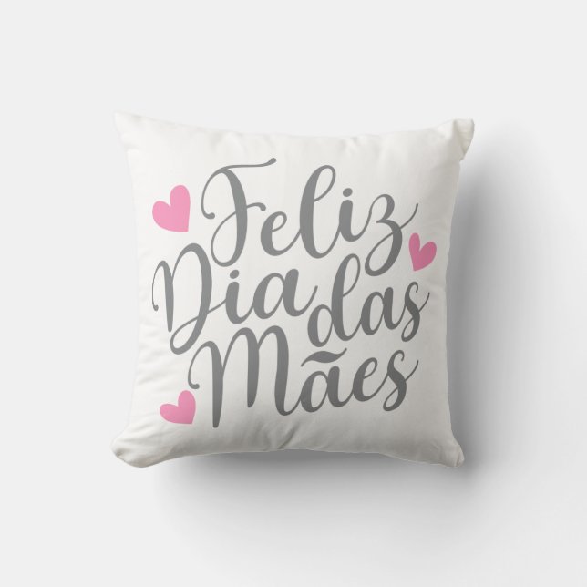 Feliz Día de las Madres| Cojín decorativo (Anverso)