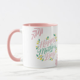 Feliz día de las madres imprimiendo una taza rosa