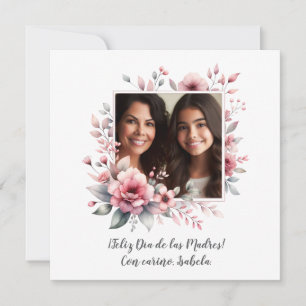 Feliz Día de las Madres Personalizado Foto español