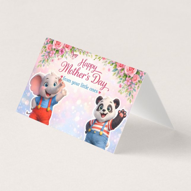 Feliz día de las madres tarjeta diez veces. de (Anverso)