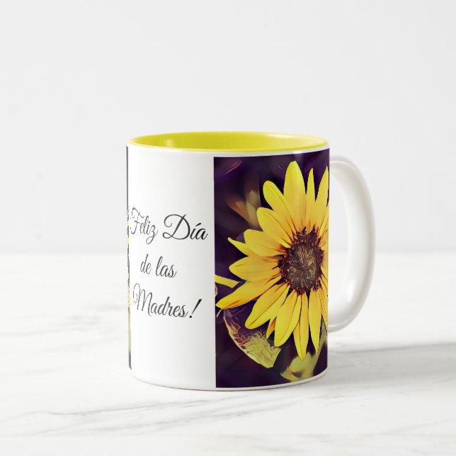 Feliz Día de las Madres taza de café (Anverso derecho)