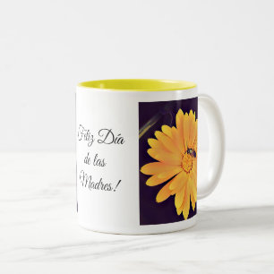 Feliz Día de las Madres taza de café con dos tonos