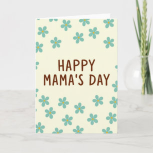 Feliz Día de las Mamás Tarjeta de Arte Floral