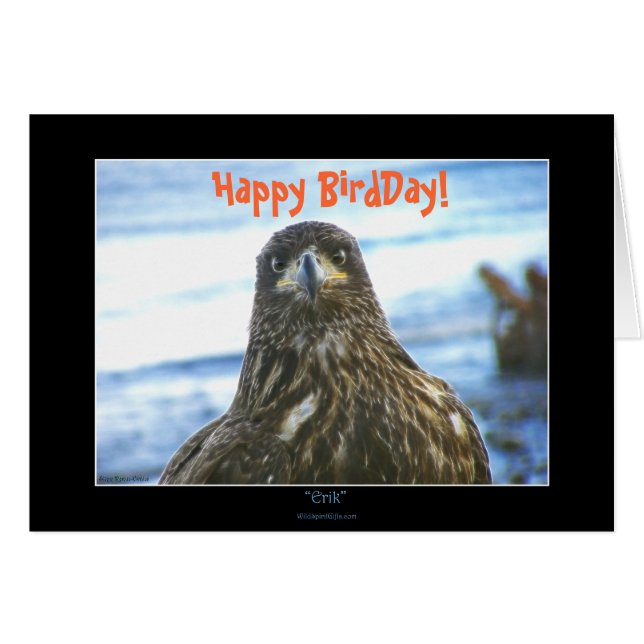 ¡Feliz Día de los Aves! Tarjeta de felicitación de (Anverso (Horizontal))