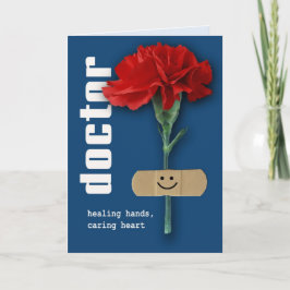 Feliz Día de los Médicas. Tarjeta de felicitación 