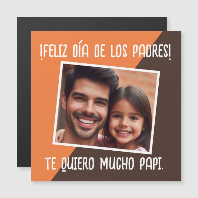 Feliz Día De Los Padres Con Foto Regalo (Anverso/Reverso)