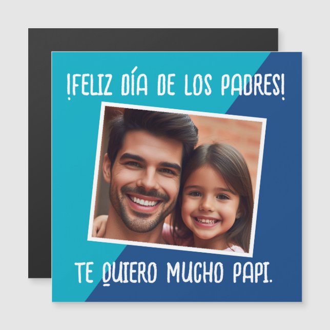 Feliz Día De Los Padres Con Foto Regalo (Anverso/Reverso)