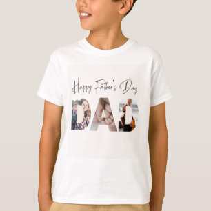 Feliz Día de los Padres Imprimir camiseta blanca m