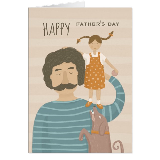 Feliz día de los padres. La hija de papá y el perr (Frente)