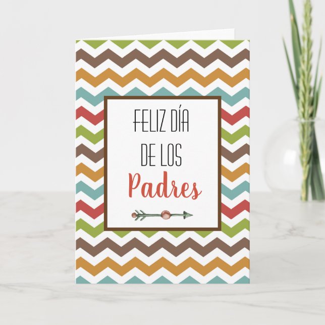 Feliz Día de los Padres Tarjeta del Día del Padre  (Anverso)