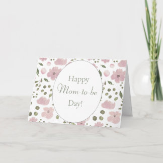 Feliz día de mamá, floral tarjeta del día de la ma