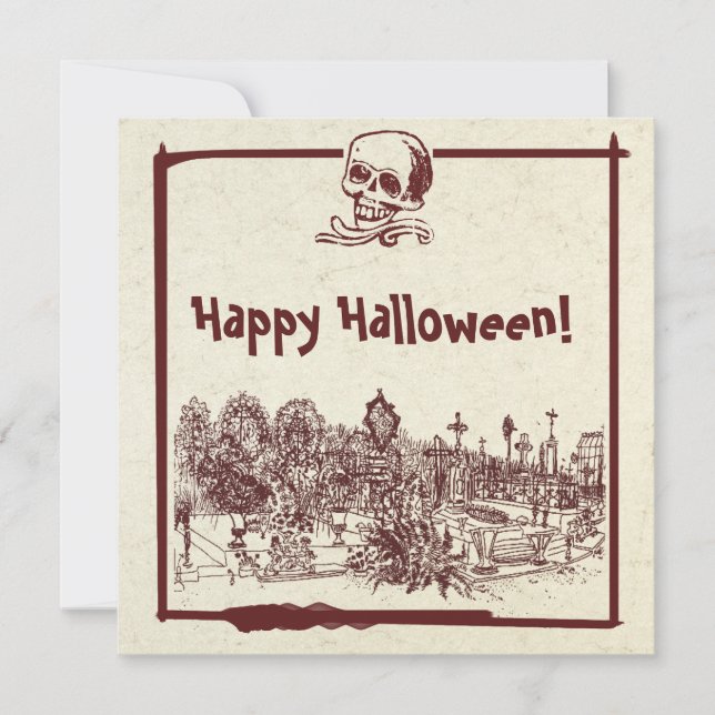 Feliz Día de Navidad en el Cementerio de Halloween (Anverso)