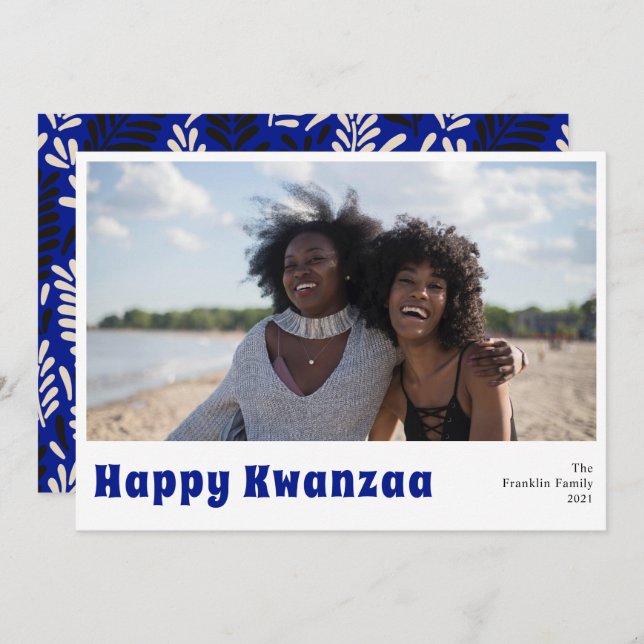 Feliz Día de Navidad en Kwanzaa (Anverso / Reverso)