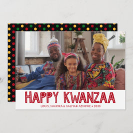 Feliz Día de Navidad fotográfico en Kwanzaa