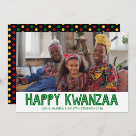 Feliz Día de Navidad fotográfico en Kwanzaa