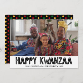 Feliz Día de Navidad fotográfico en Kwanzaa