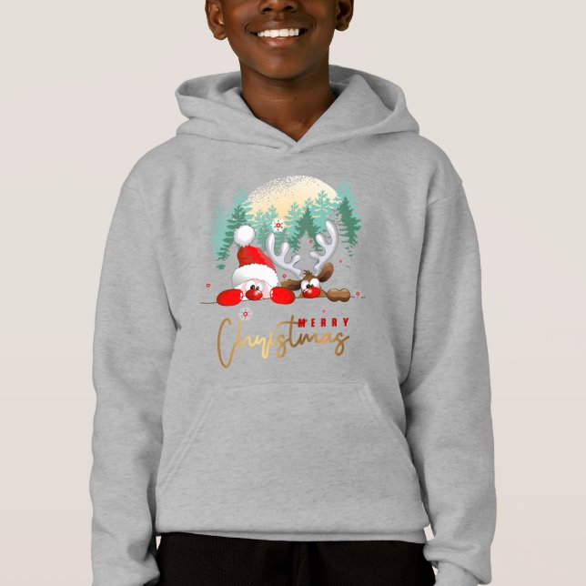Feliz Día de Navidad | Niños Pullover Hoodie (Anverso)