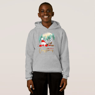 Feliz Día de Navidad   Niños Pullover Hoodie