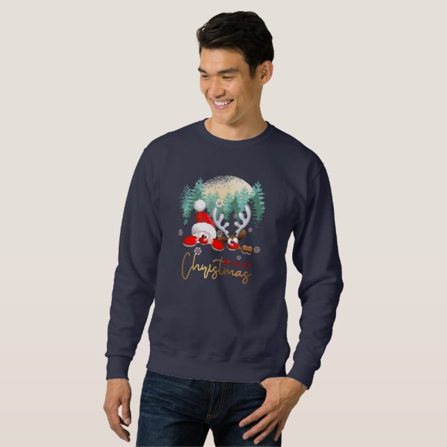 Feliz Día de Navidad | Sudadera masculina (Anverso completo)