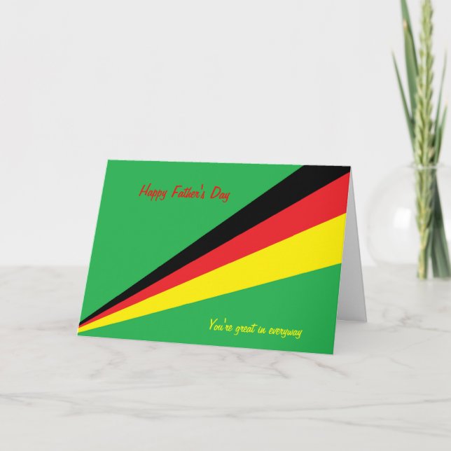 Feliz día de papá, tarjetas de felicitación genial (Anverso)