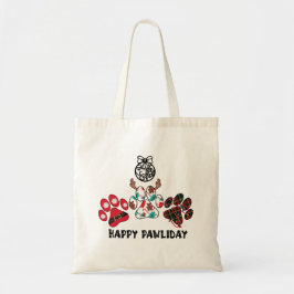 Feliz Día de Pawliday - Bolsa de Tote de feriado p