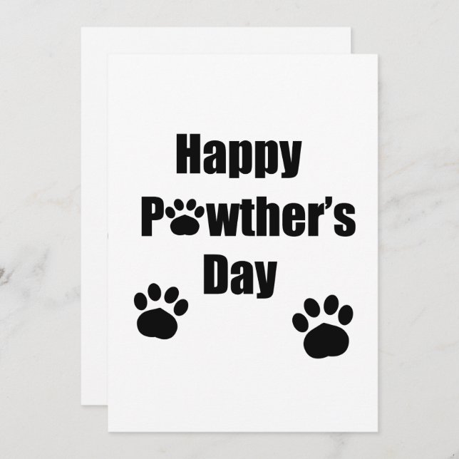 Feliz día de Pawthers tarjeta del día del padre pe (Anverso / Reverso)