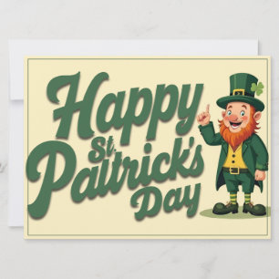 Feliz día de San Patricio adorable duende