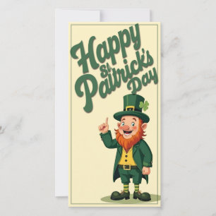 Feliz día de San Patricio, adorable leprechaun
