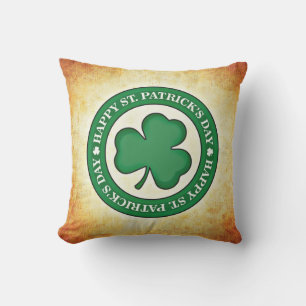 Feliz día de San Patricio Almohada de lanzamiento 
