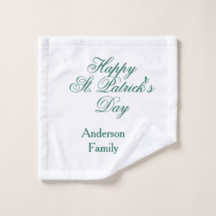 Feliz día de San Patricio apellido verde minimalis