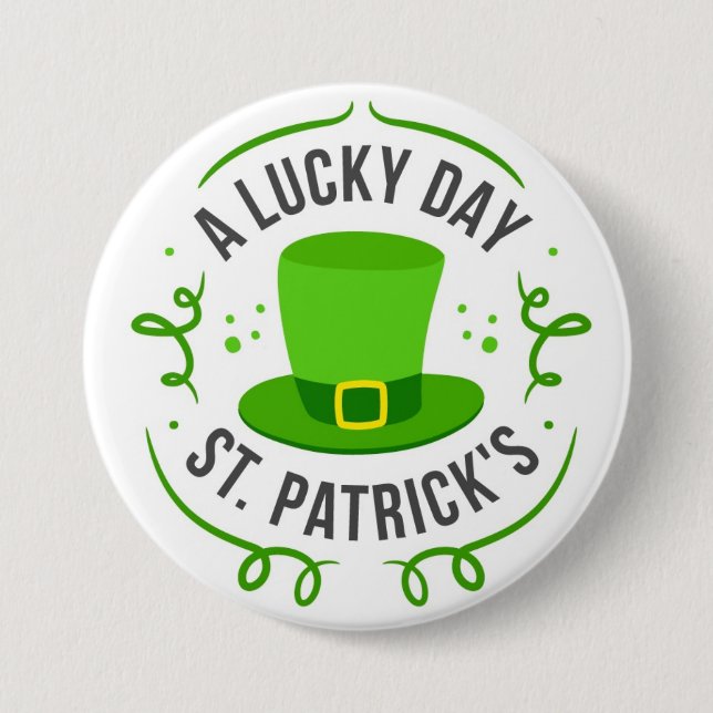Feliz día de San Patricio Botón (Anverso)