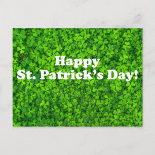 ¡Feliz Día de San Patricio! Campo de la postal de 