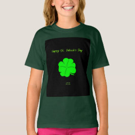 Feliz Día de San Patricio Chicas en la camiseta de