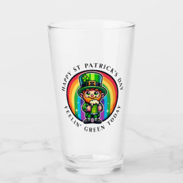 Feliz Día de San Patricio con cerveza verde