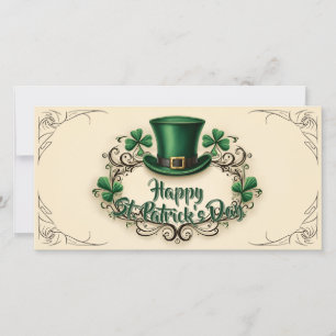 Feliz día de San Patricio Diseño de trébol