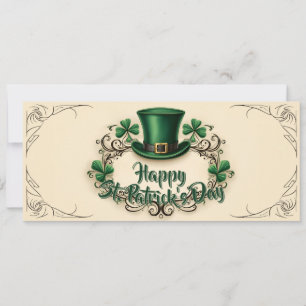 Feliz día de San Patricio Diseño de trébol