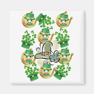 Feliz Día de San Patricio imanes herradura